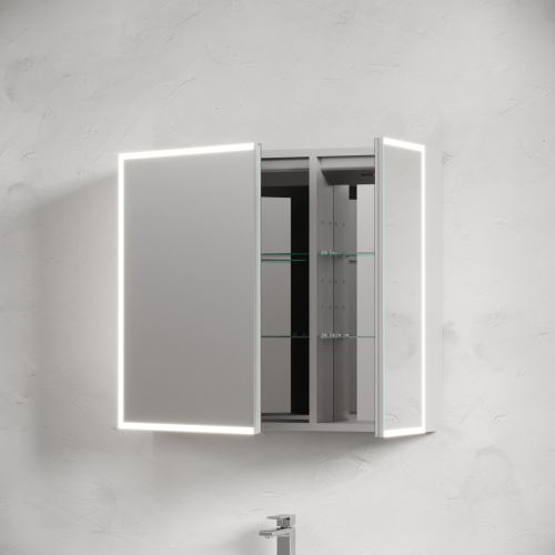 Зеркало-шкаф Sancos Evoke SC8080 80х70 подвесной цвет серый - фото 5